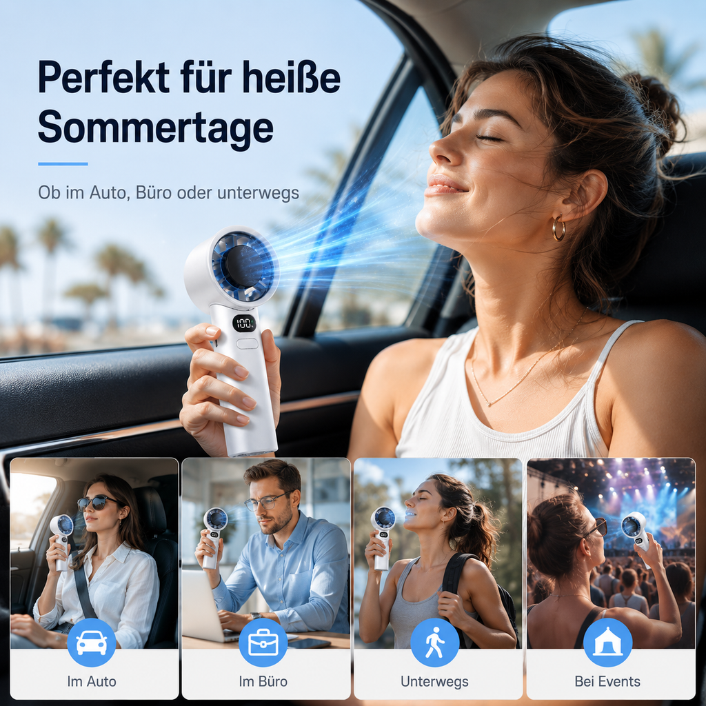CoolBreeze™ Handventilator mit Kühlfunktion